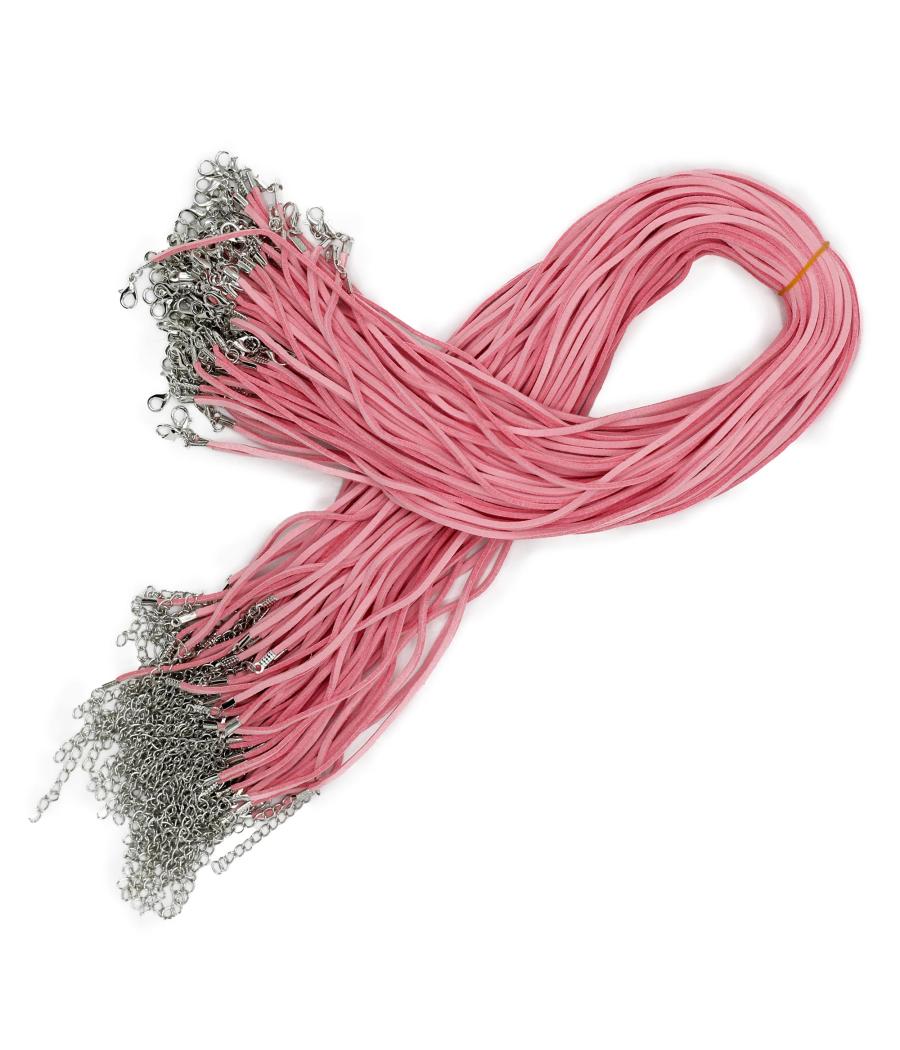 Cordones para accesorios - 2.5mm x 55cm - Rosa A064