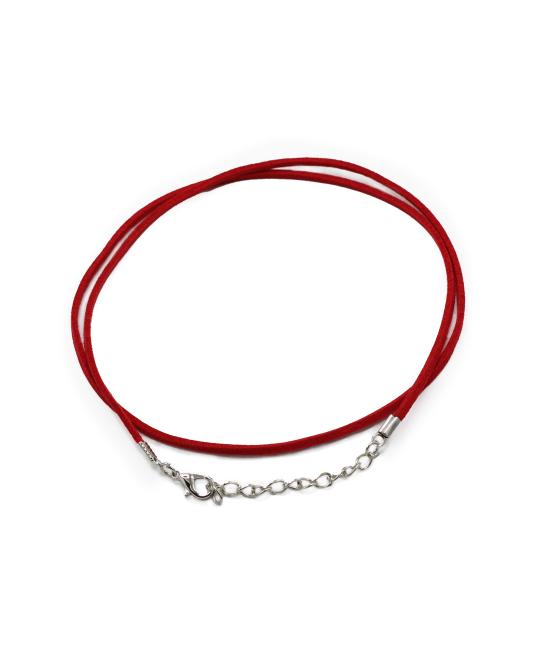 Cordones para accesorios - 2.5mm x 55cm - Rojo A056