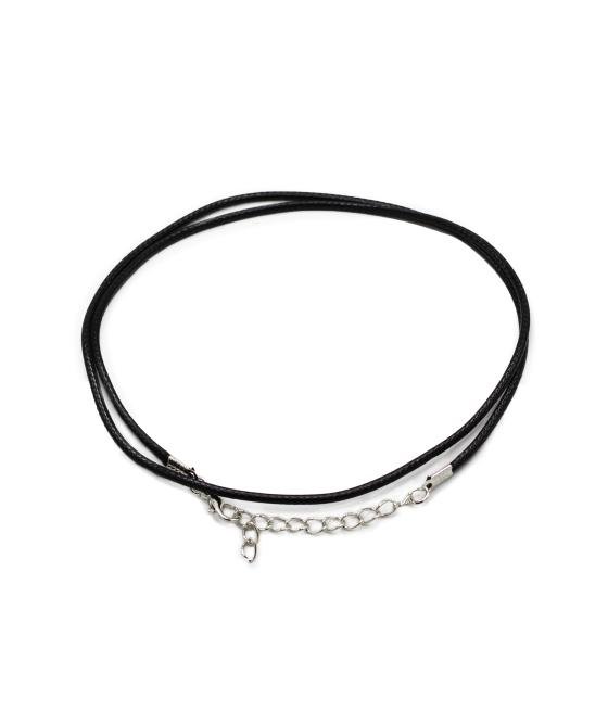 Cordones para accesorios - 2mm x 55cm - Negro 101