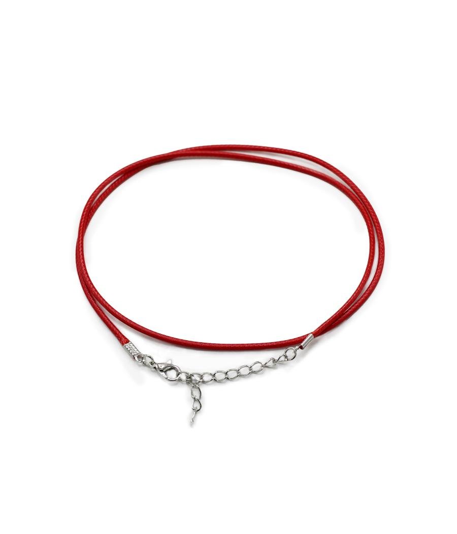 Cordones para accesorios - 2mm x 55cm - Rojo 105