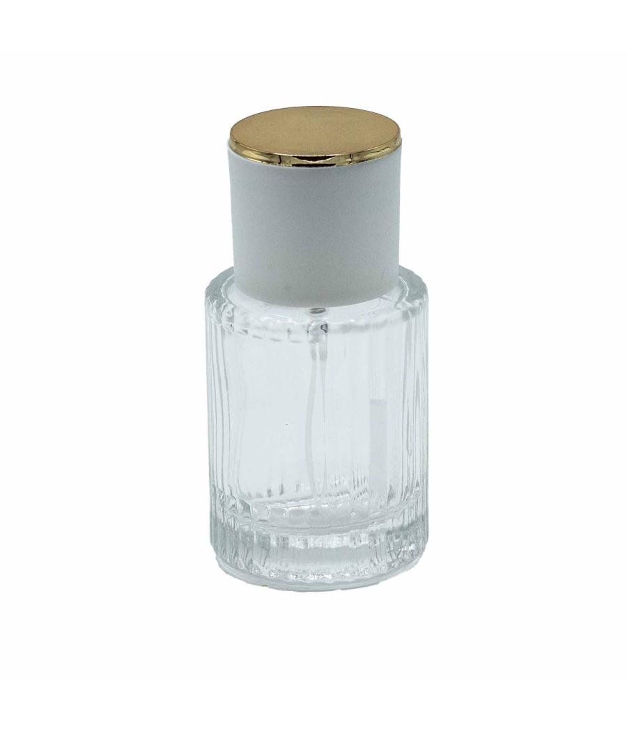 Frascos de vidrio para perfume con pulveridaor y tapa azul 30 ml