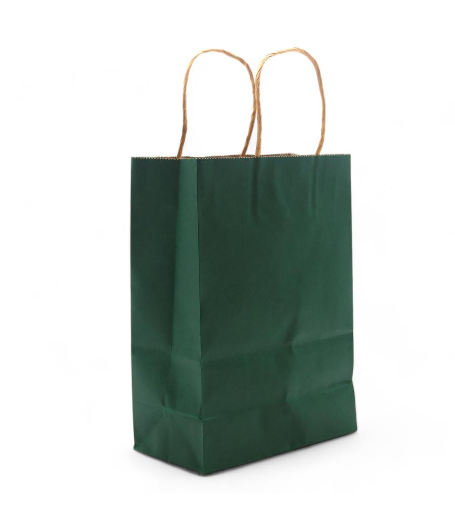 Bolsa Grande de Papel con Asa (26x32x12cm) - Verde (130g)