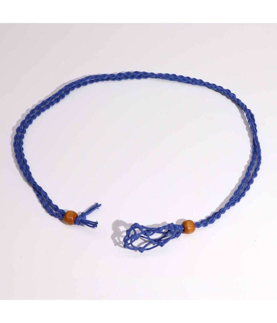 Cordones para Collar de Pieras Preciosas 45 cm - Azul Marino