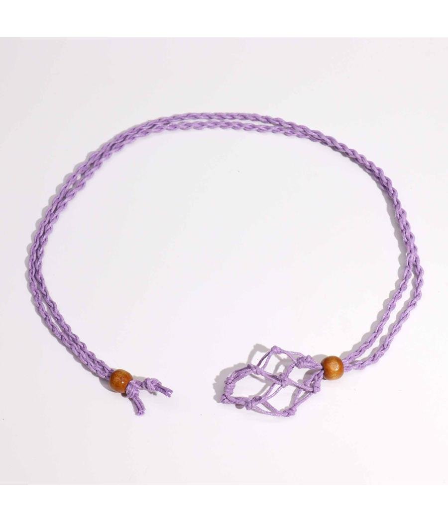 Cordones para Collar de Pieras Preciosas 45 cm - Purpura