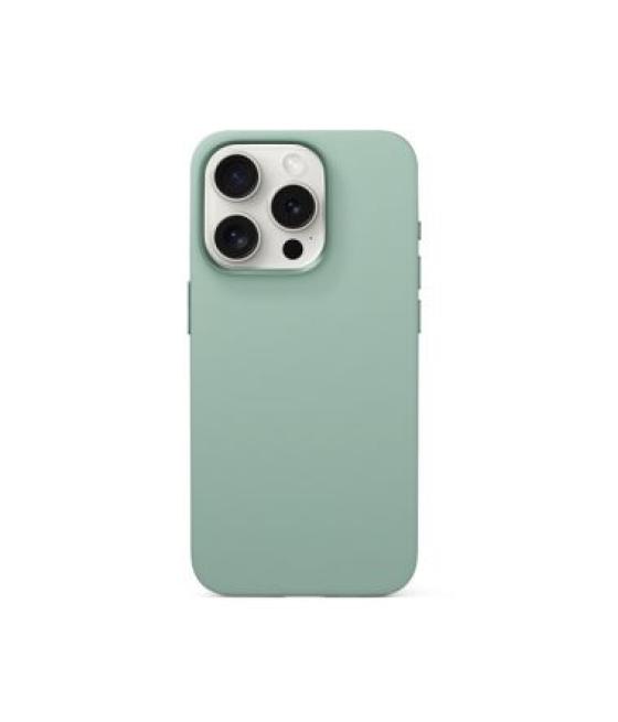 Funda iphone 16 silicona magsafe - turquesa pastel