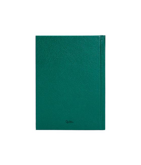 Agenda encuadernada liderpapel corfu a6 2025 día página color verde papel 60 gr