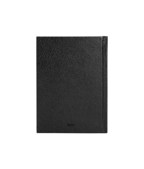 Agenda encuadernada liderpapel corfu a6 2025 día página negro papel 60 gr