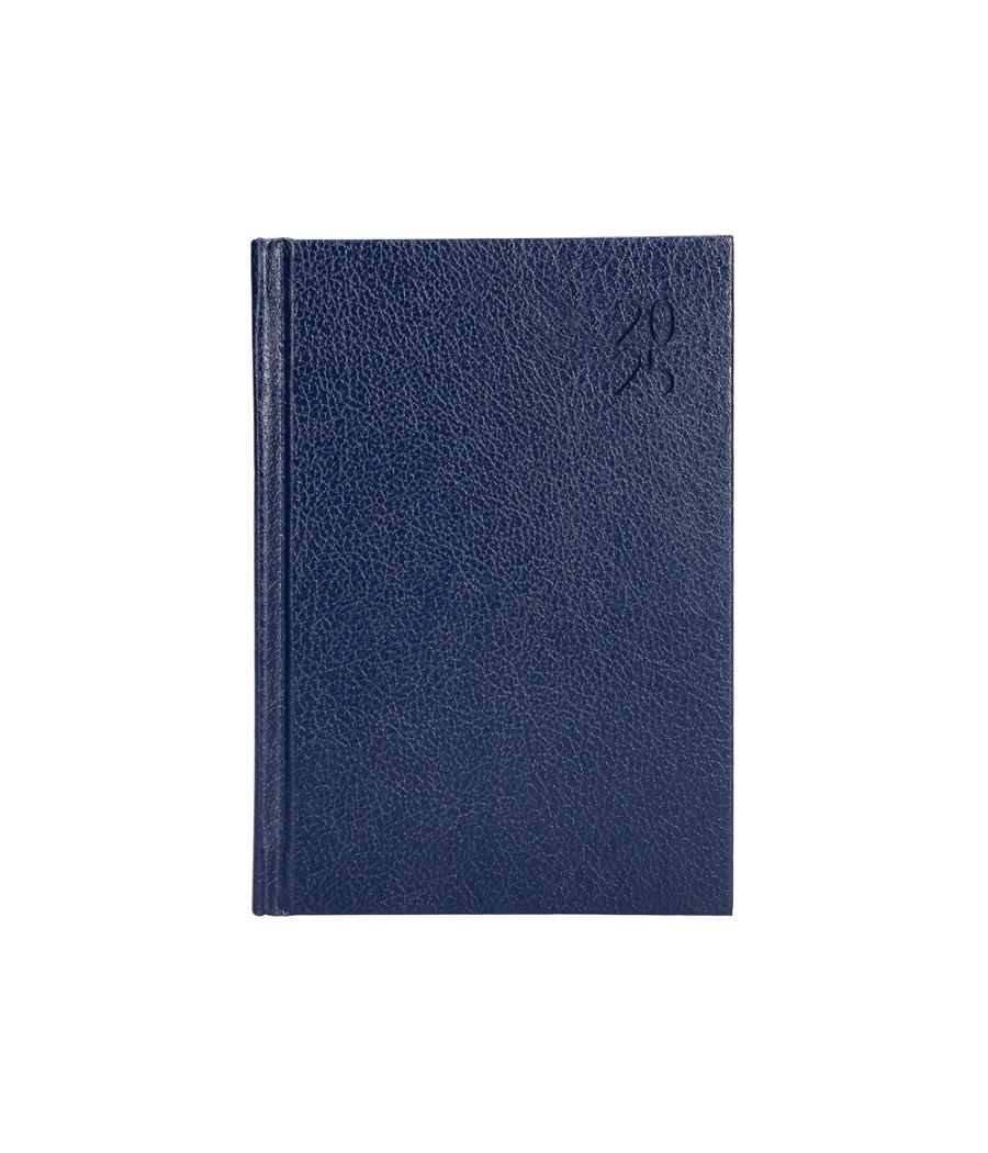 Agenda encuadernada liderpapel corfu a6 2025 día página azul papel 60 gr