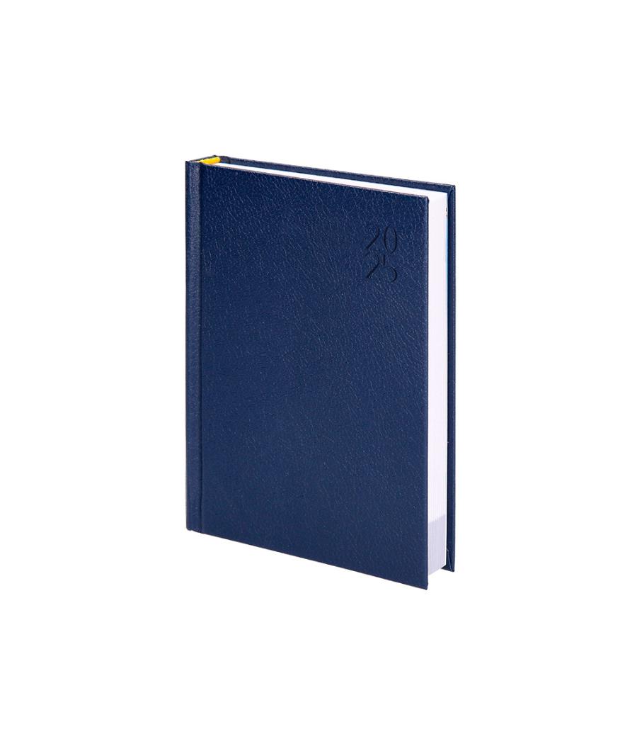 Agenda encuadernada liderpapel corfu a6 2025 día página azul papel 60 gr