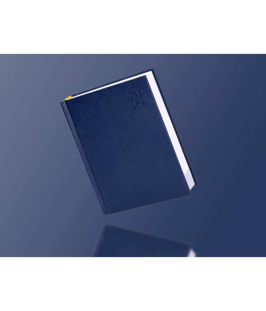 Agenda encuadernada liderpapel corfu a6 2025 día página azul papel 60 gr