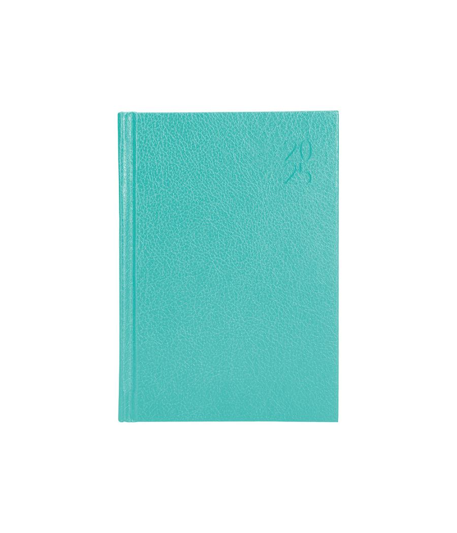 Agenda encuadernada liderpapel corfu a5 2025 dia pagina c olor verde menta papel 60 gr