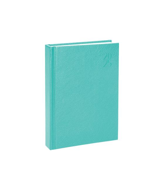 Agenda encuadernada liderpapel corfu a5 2025 dia pagina c olor verde menta papel 60 gr