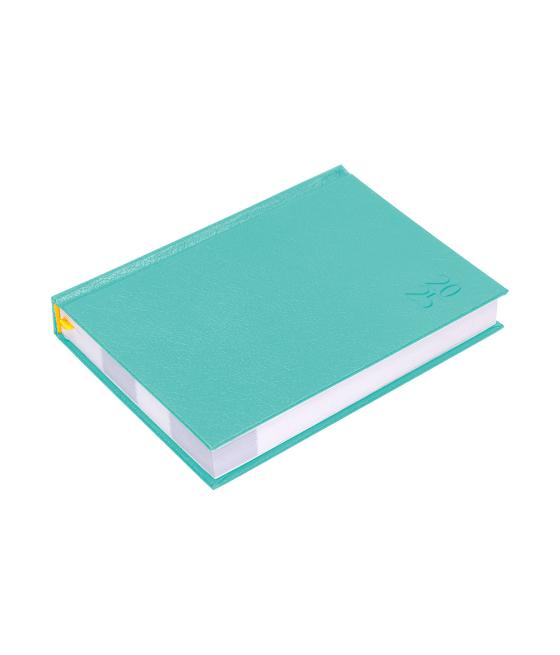 Agenda encuadernada liderpapel corfu a5 2025 dia pagina c olor verde menta papel 60 gr