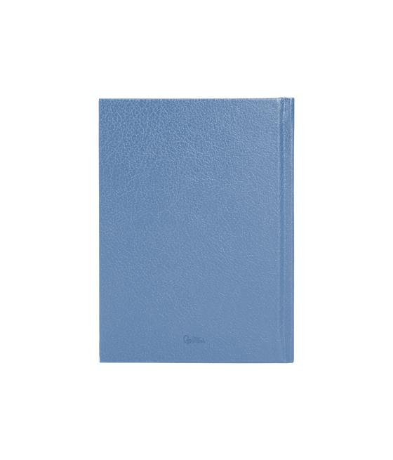 Agenda encuadernada liderpapel corfu a5 2025 día página color azul claro papel 60 gr