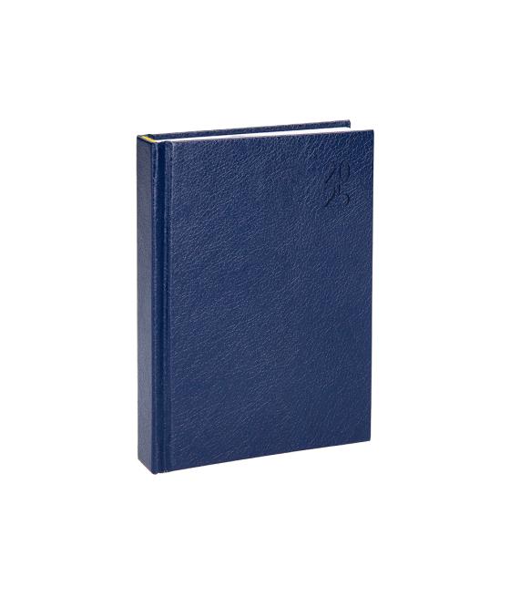 Agenda encuadernada liderpapel corfu a5 2025 día página azul papel 60 gr