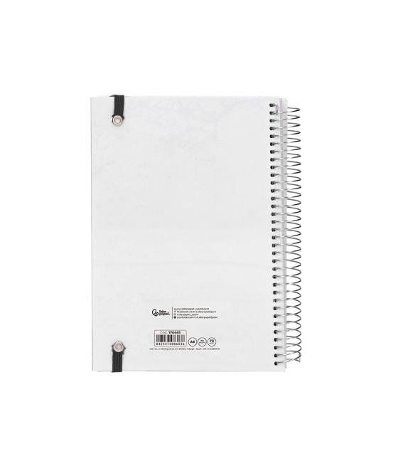 Agenda encuadernada liderpapel tinos a6 2025 dia pagina pe rsonalizable papel 70 gr