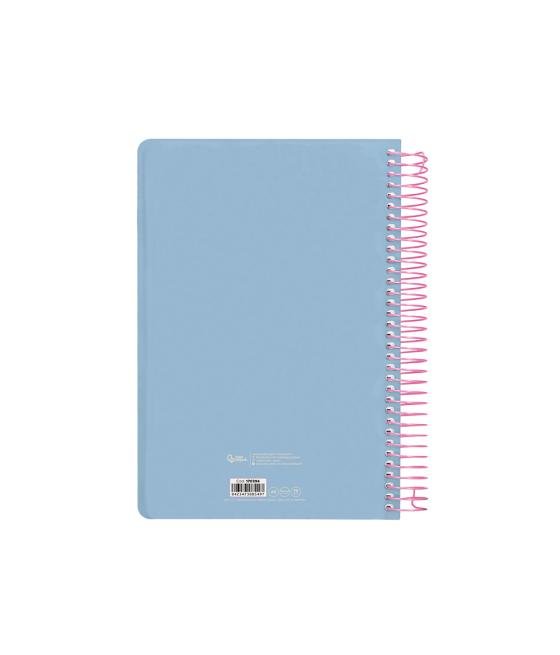 Agenda espiral liderpapel clas sic a6 2025 semana vista light color azul papel 70 gr