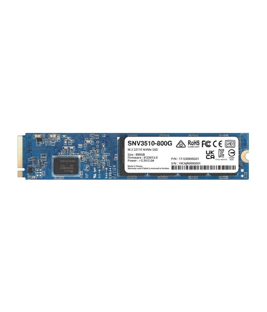 Synology SNV3510-800G SSD NVMe PCIe 3.0 M.2 22110 - Imagen 1
