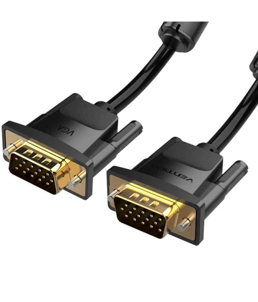 Cable vga vention dadbl/ vga macho - vga macho/ 10m/ negro