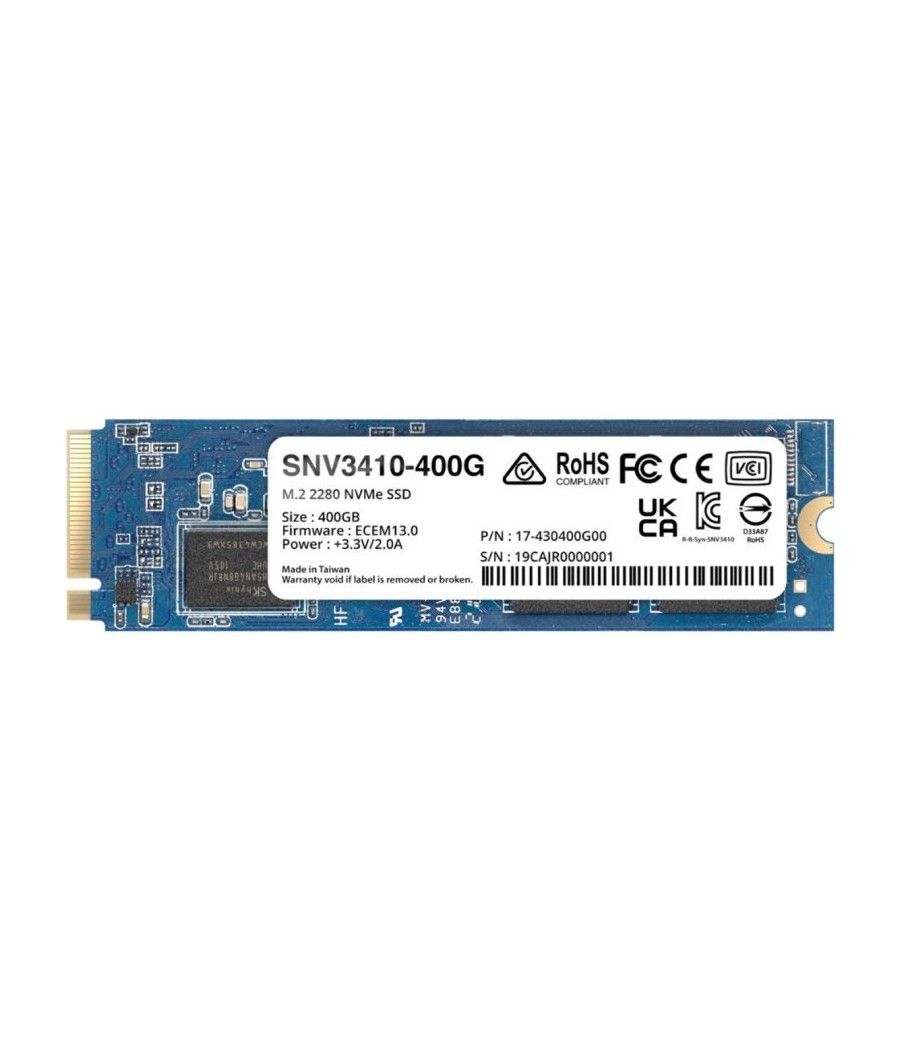 Synology SNV3410-400G SSD NVMe PCIe 3.0 M.2 2280 - Imagen 1