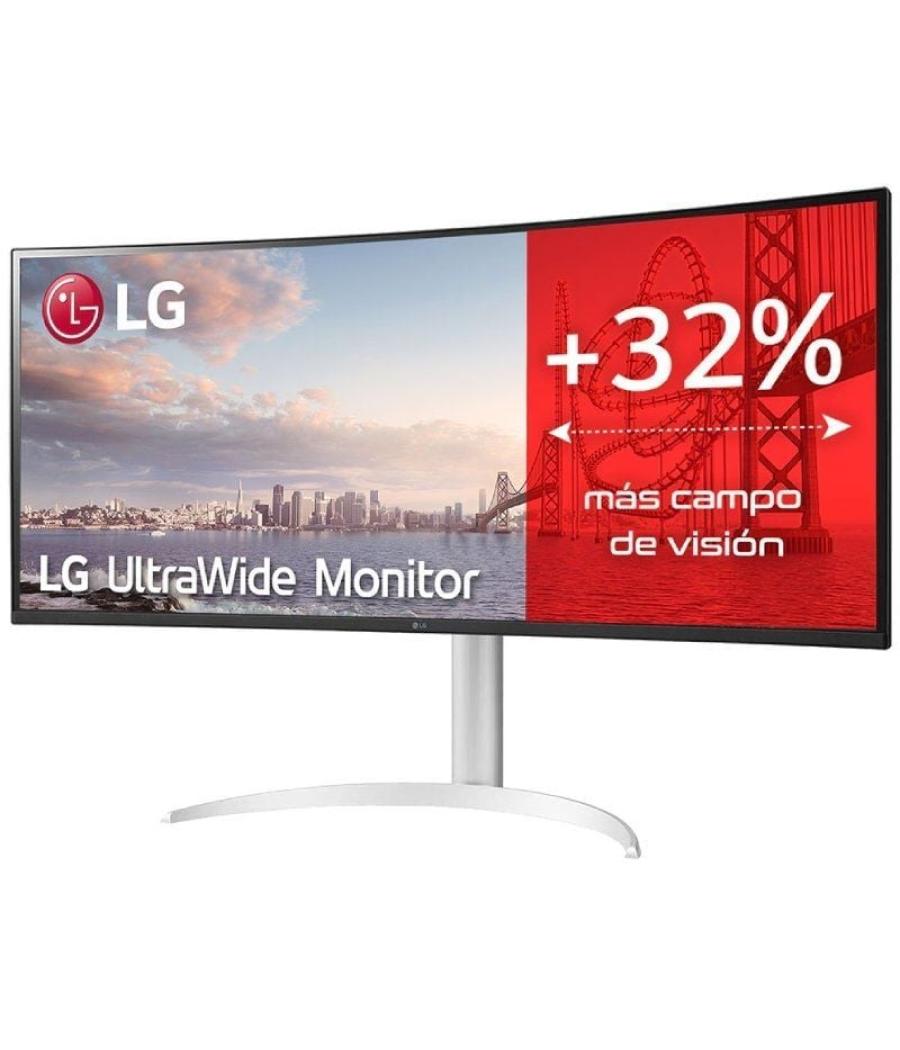 Monitor profesional ultrapanorámico lg ultrawide 34wq650-w 34'/ wfhd/ multimedia/ regulable en altura/ plata y blanco