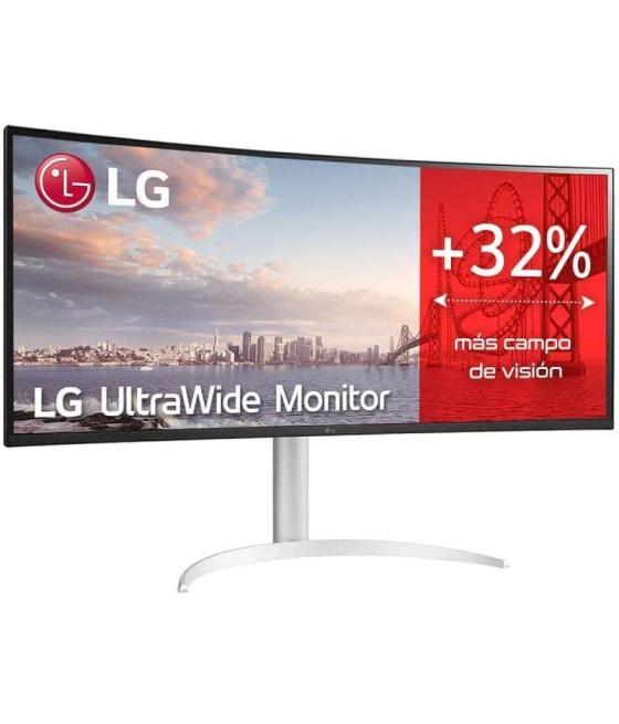 Monitor profesional ultrapanorámico lg ultrawide 34wq650-w 34'/ wfhd/ multimedia/ regulable en altura/ plata y blanco