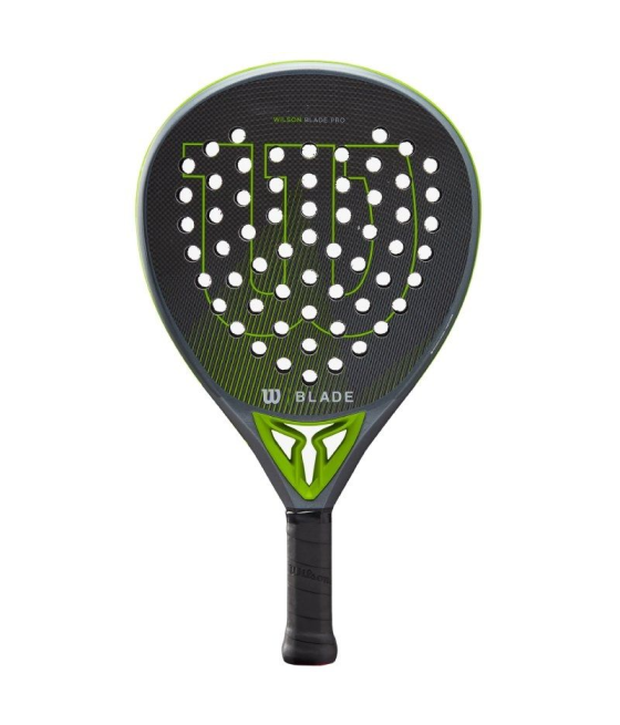 Pala de pádel wilson blade pro v2/ negra y verde