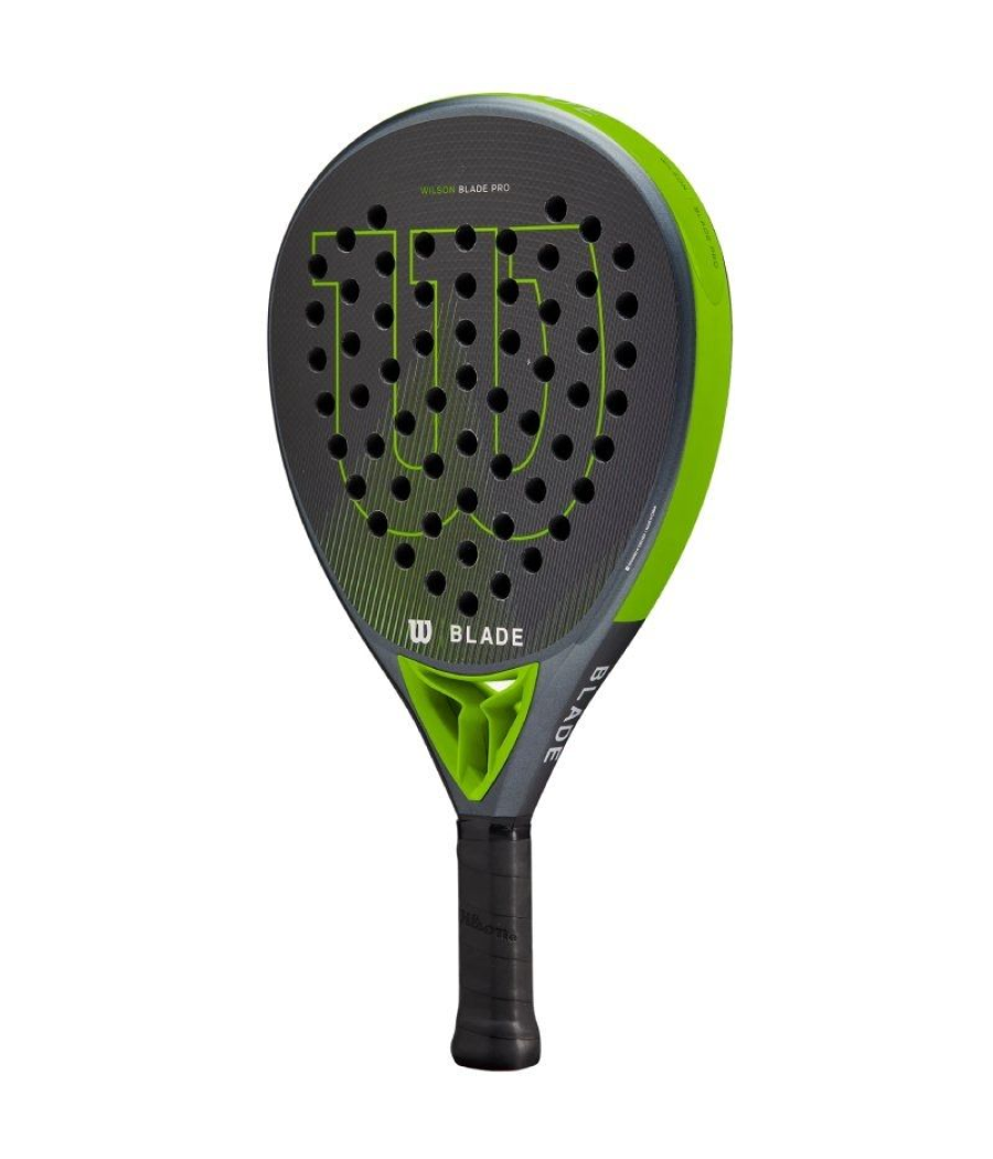 Pala de pádel wilson blade pro v2/ negra y verde