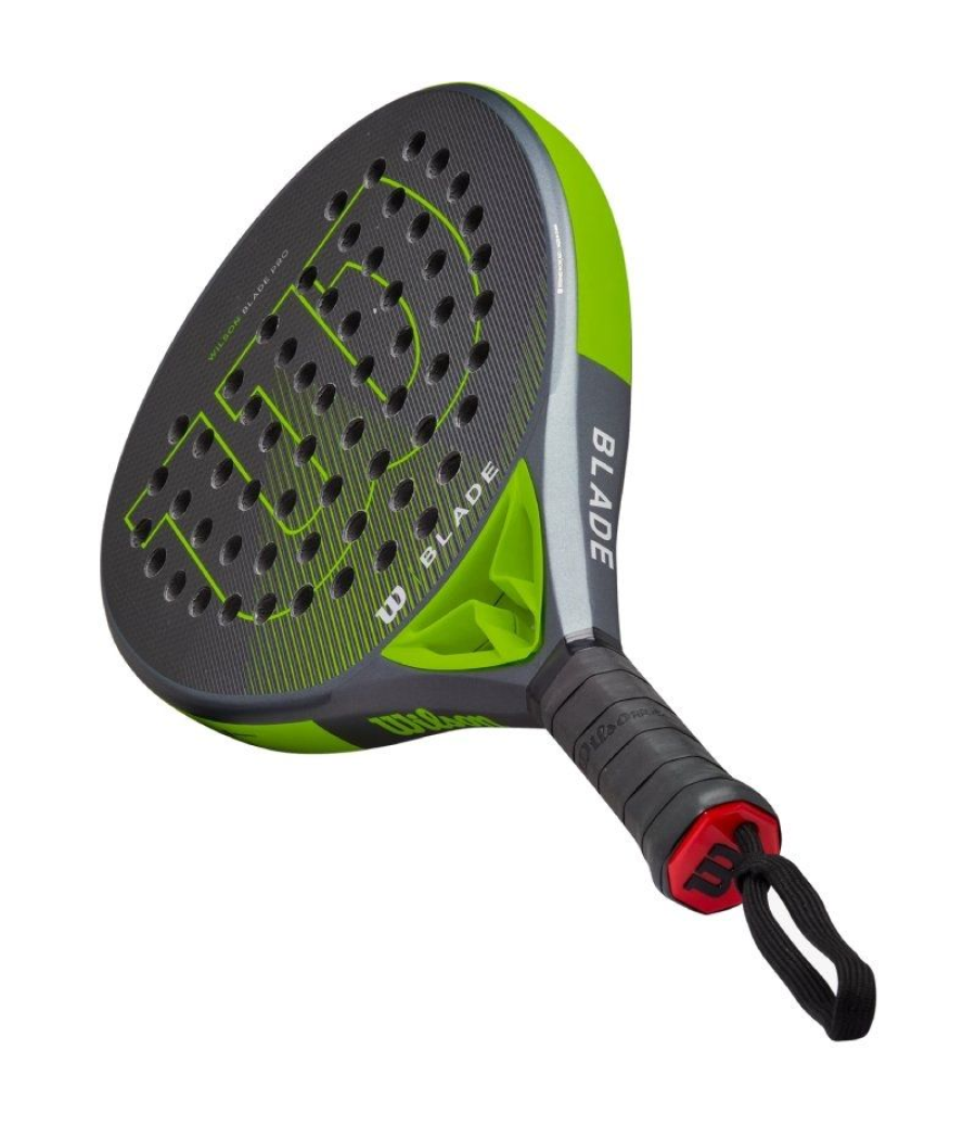 Pala de pádel wilson blade pro v2/ negra y verde