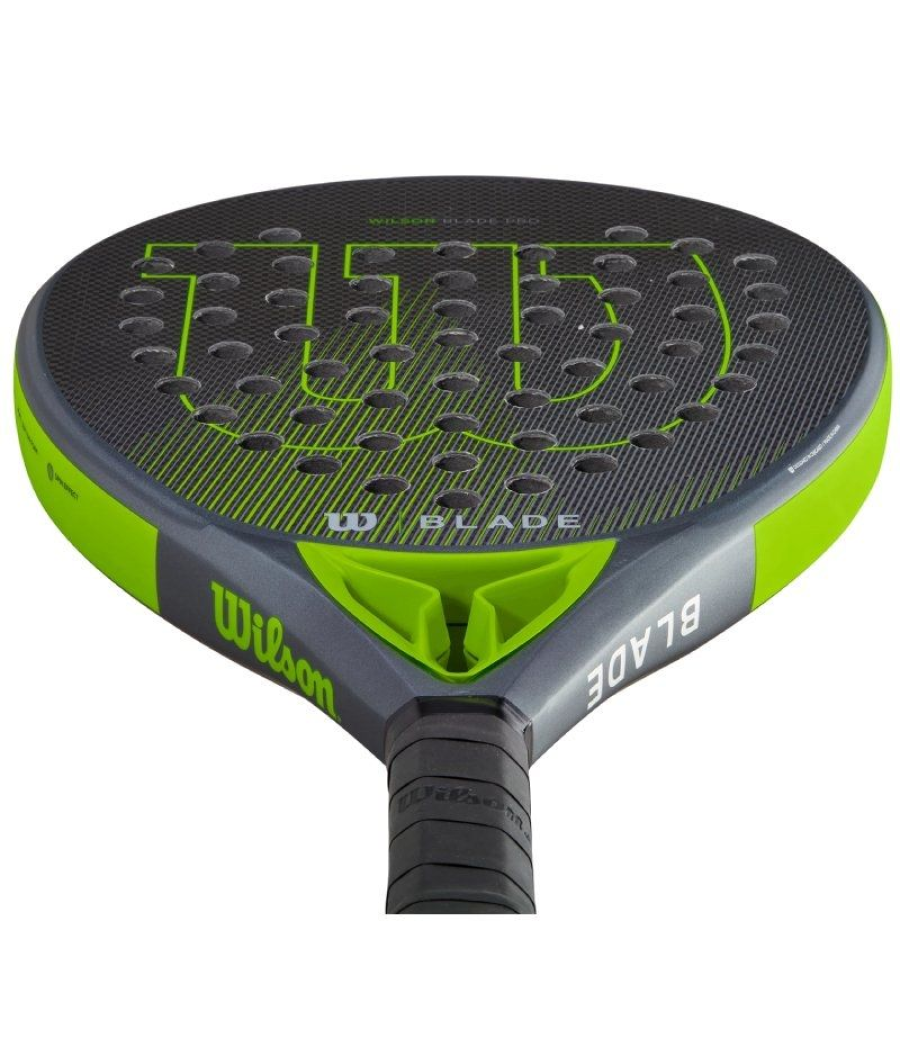 Pala de pádel wilson blade pro v2/ negra y verde