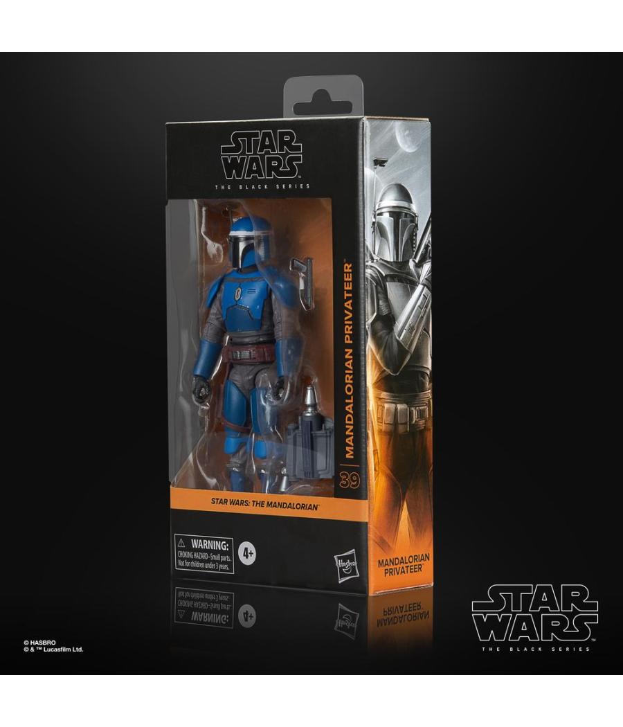 Figura hasbro star wars mandalorian the black series mandalorian provateer