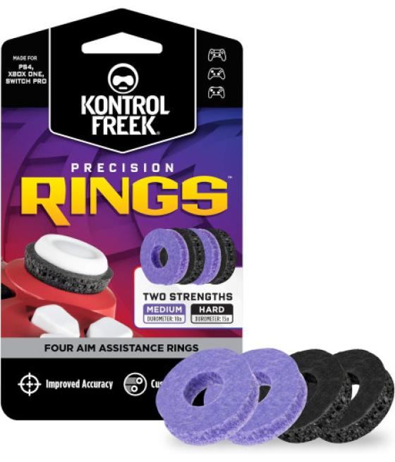 Accesorio gamepad kontrolfreek by steelseries precision rings black/purple 4005-bp