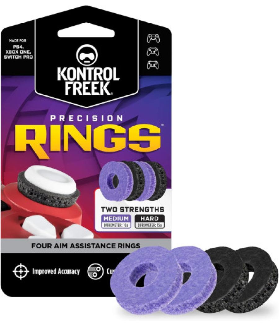 Accesorio gamepad kontrolfreek by steelseries precision rings black/purple 4005-bp