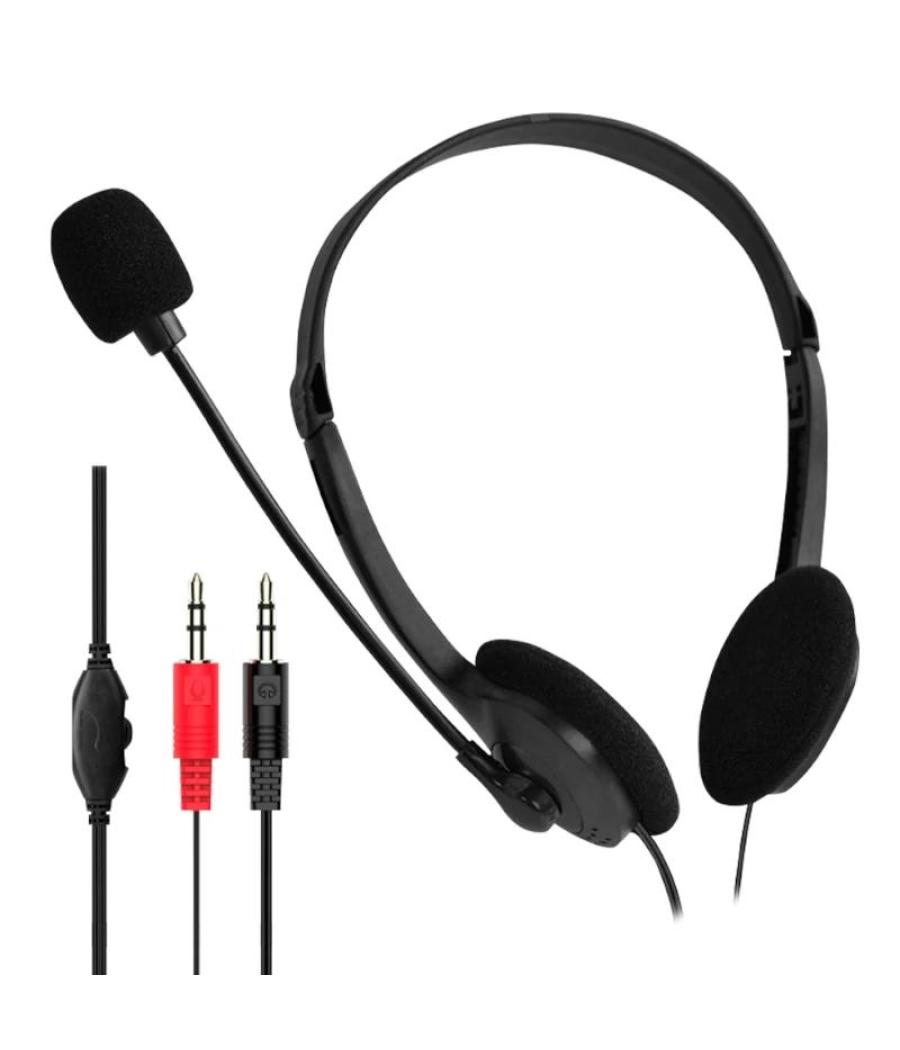 Iggual auriculares con micro 2 x 3.5 mm easy call