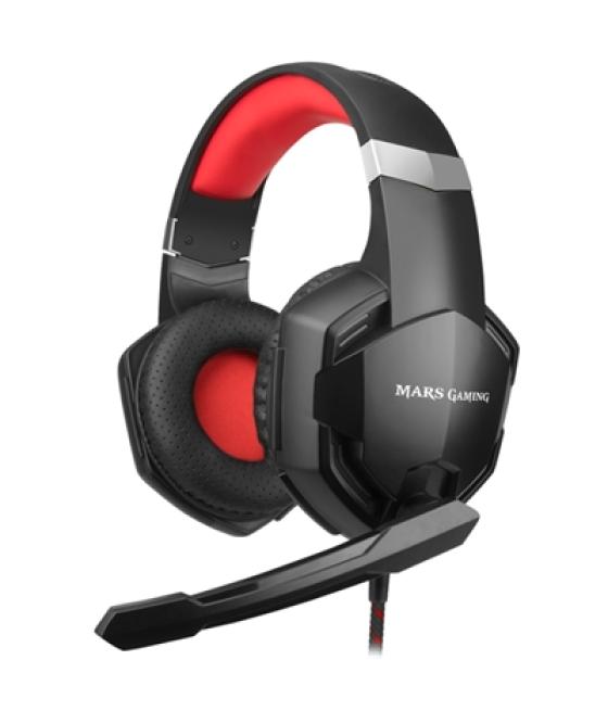 Auriculares mars gaming mhx jack 3.5mm con microfono compatible con windows - ps4 - xbox one - nintendo switch - mac - smartphon