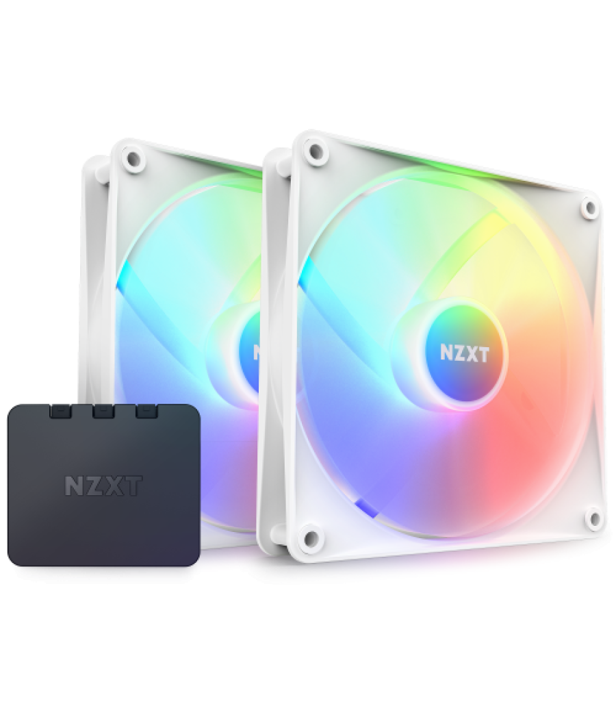 Nzxt f140 rgb core carcasa del ordenador ventilador 14 cm blanco 2 pieza(s)