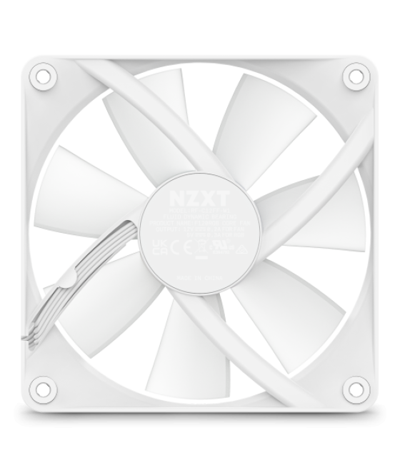 Nzxt f120 rgb core carcasa del ordenador ventilador 12 cm blanco 1 pieza(s)