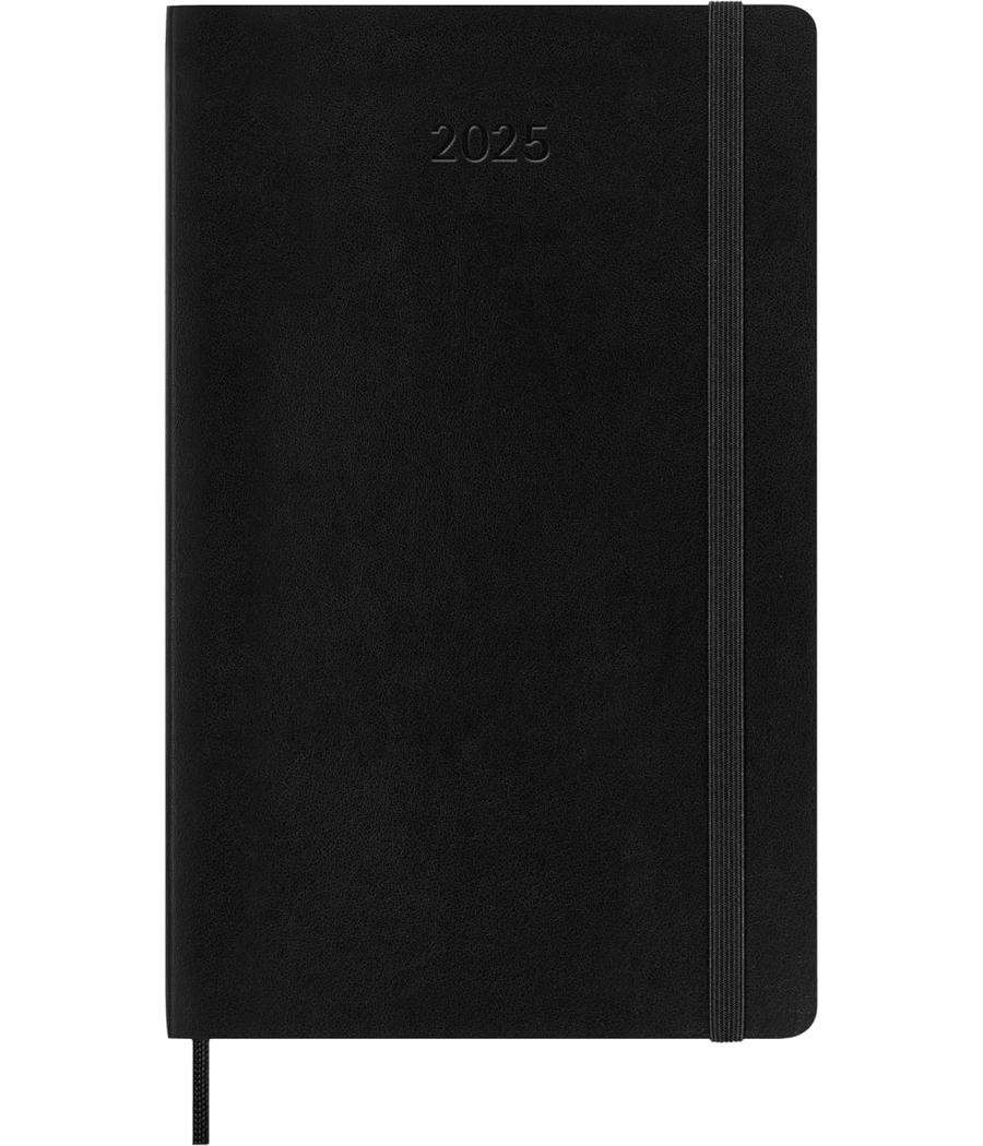 Agenda 2025 tapa blanda 12 meses semanal l (13 x 21 cm) negra moleskine dsb12wn3y25