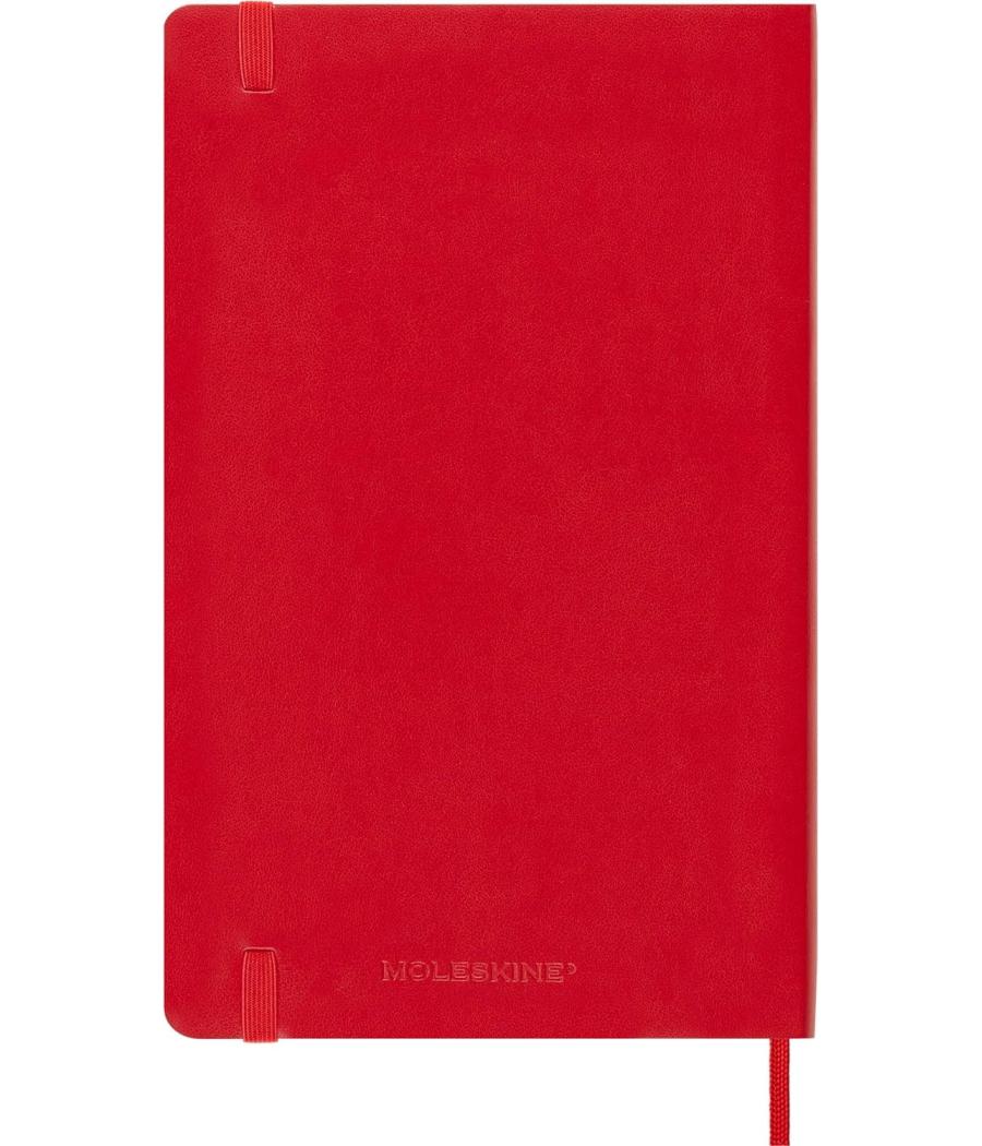 Agenda 2025 tapa blanda 12 meses diaria l (13 x 21 cm) roja moleskine dsf212dc3y25