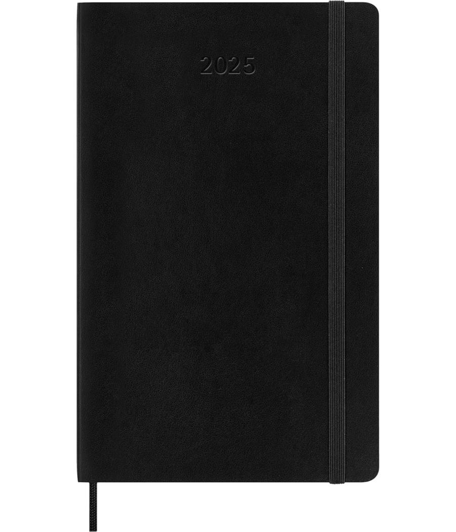 Agenda 2025 tapa blanda 12 meses diaria l (13 x 21 cm) negra moleskine dsb12dc3y25