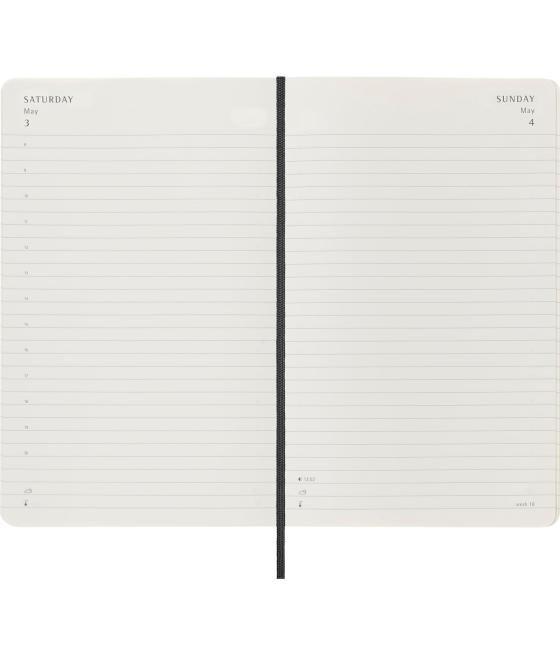 Agenda 2025 tapa blanda 12 meses diaria l (13 x 21 cm) negra moleskine dsb12dc3y25