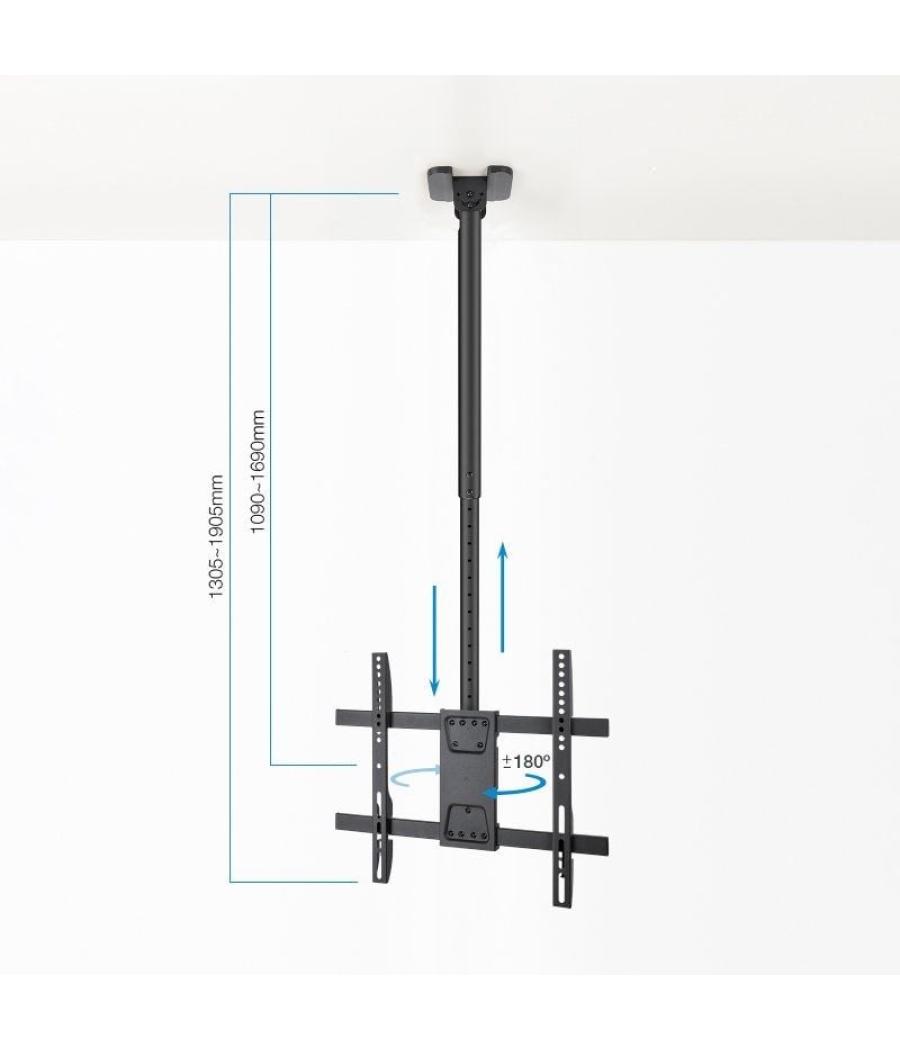 Soporte de techo giratorio/ inclinable/ nivelable tooq lpce1175tsli-xl-b para tv de 32-75'/ hasta 60kg