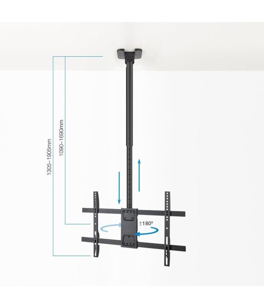 Soporte de techo giratorio/ inclinable/ nivelable tooq lpce1186tsli-xl-b para tv de 43-86'/ hasta 60kg