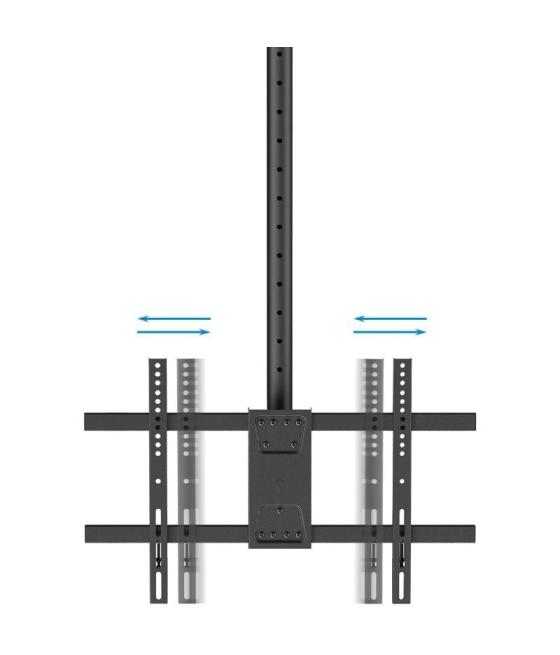 Soporte de techo giratorio/ inclinable/ nivelable tooq lpce2286tsli-xl-b para 2 tv de 43-86'/ hasta 100kg