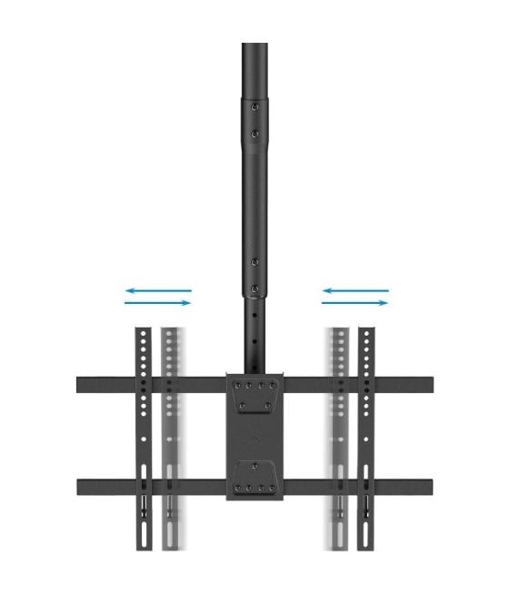 Soporte de techo giratorio/ inclinable/ nivelable tooq lpce2286tsli-b para 2 tv de 43-86'/ hasta 100kg