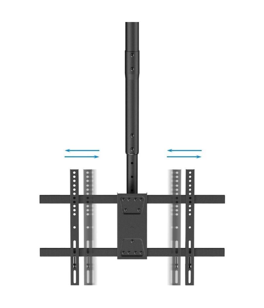 Soporte de techo giratorio/ inclinable/ nivelable tooq lpce2286tsli-b para 2 tv de 43-86'/ hasta 100kg