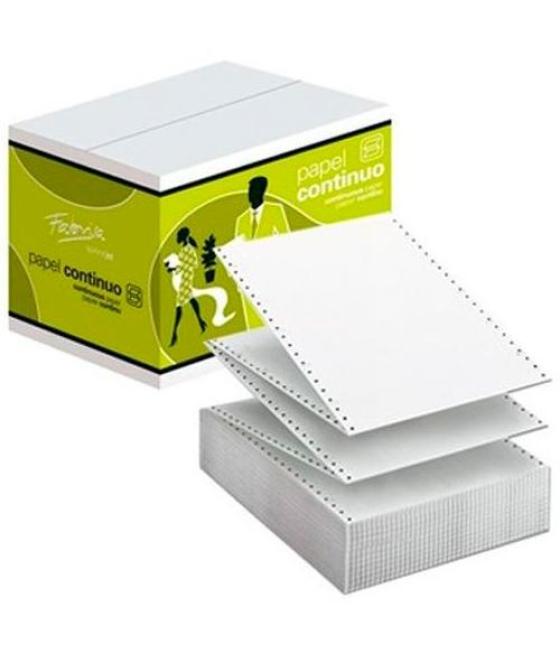 Fabrisa papel continuo autocopiativo 240x11 2 hojas 2 trepados blanco -caja 1500 pliegos-