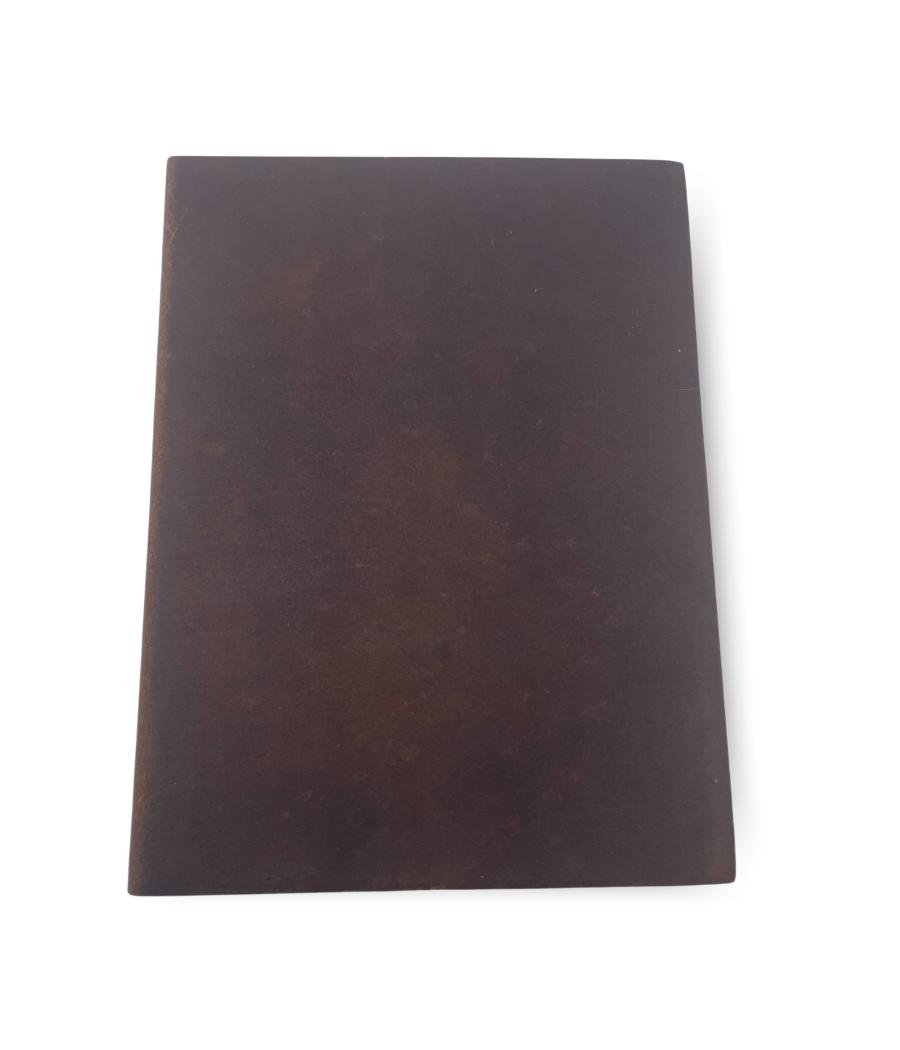 Cuaderno de Notas Grande Marrón Oscuro - 100 Páginas Rayadas - 20x15 cm