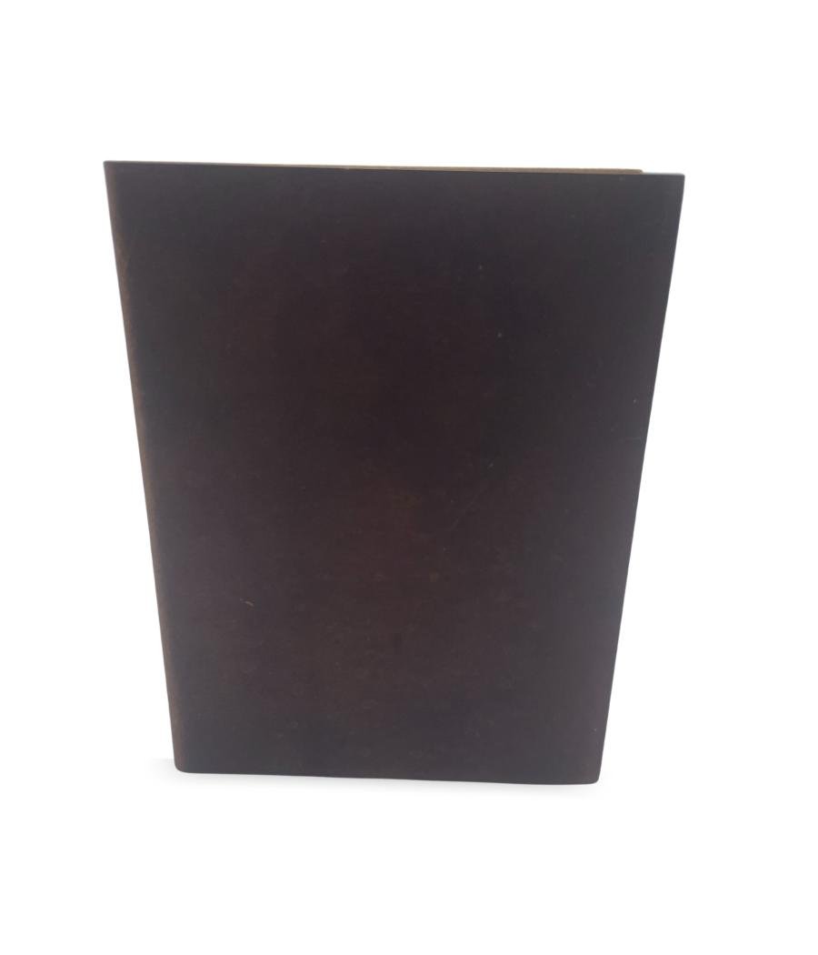 Cuaderno de Notas Grande Marrón Oscuro - 100 Páginas Rayadas - 20x15 cm