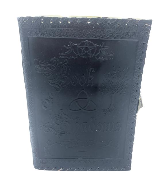 Cuaderno Grande de las Sombras - Negro - 200 Páginas con Bordes Desgastados - 25x18x3 cm